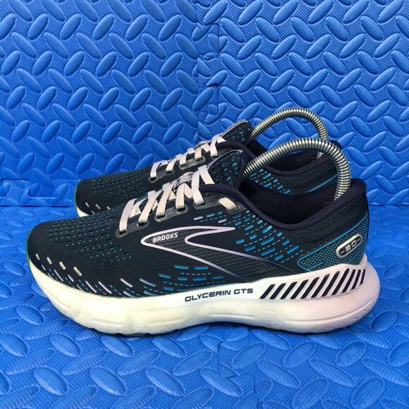 Brooks Glycerin GTS 20 Womens Running Shoes Blue Athletic Sneakers Size 7.5B - Picture 3 of 11